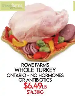 Fiesta Farms ROWE FARMS WHOLE TURKEY offer