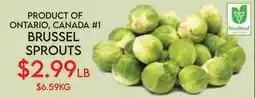 Fiesta Farms PRODUCT OF ONTARIO, CANADA #1 BRUSSEL SPROUTS offer