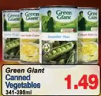 Green Giant canned vegetables