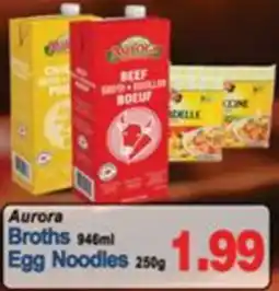 Concord Food Centre & Oak Ridges Food Market Aurora broths egg noodles offer