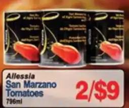 Concord Food Centre & Oak Ridges Food Market Allessia San Marzano Tomatoes offer