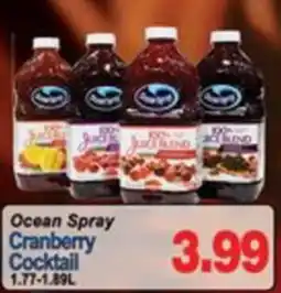 Concord Food Centre & Oak Ridges Food Market Ocean Spray Cranberry Cocktail offer