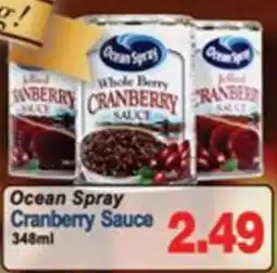 Concord Food Centre & Oak Ridges Food Market Ocean Spray Cranberry Sauce offer