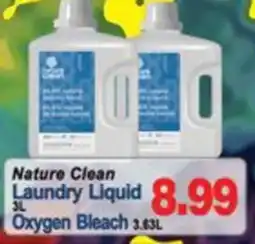 Concord Food Centre & Oak Ridges Food Market Nature Clean Laundry Liquid Oxygen Bleach offer