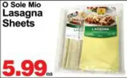Concord Food Centre & Oak Ridges Food Market O Sole Mio lasagna sheets offer