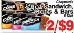 Concord Food Centre & Oak Ridges Food Market Chapman's Super Sandwich Cones & Bars offer