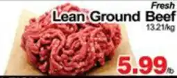Concord Food Centre & Oak Ridges Food Market Lean Ground Beef offer