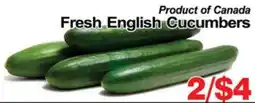 Concord Food Centre & Oak Ridges Food Market Fresh English Cucumbers offer