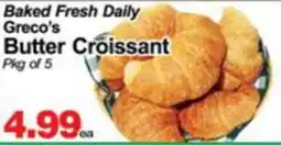 Concord Food Centre & Oak Ridges Food Market Greco's butter croissant offer