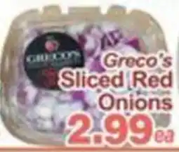 Concord Food Centre & Oak Ridges Food Market Greco's sliced red onions offer