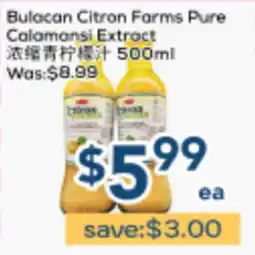 Oceans Fresh Food Market Bulocan Citron Farms Pure Calamansi Extract offer