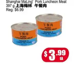 Yuan Ming Supermarket Shanghai MaLing Pork Luncheon Meat offer