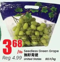 Terra Foodmart Seedless Green Grape offer