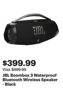 Best Buy JBL Boombox 3 Waterproof Bluetooth Wireless Speaker - Black offer