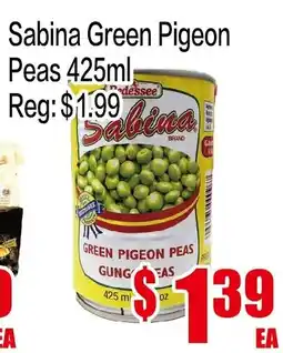 Fusion Supermarket Sabina green pigeon peas offer