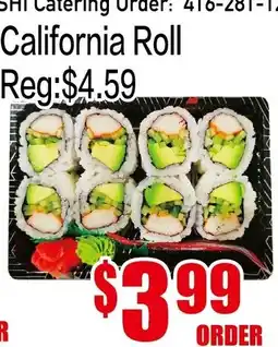 Fusion Supermarket California Roll offer