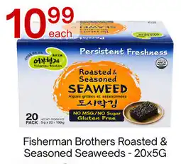Lucky Supermarket Fisherman Brothers Roasted & Seasoned Seaweeds offer