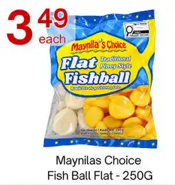 Lucky Supermarket Maynilas Choice Fish Ball Flat offer