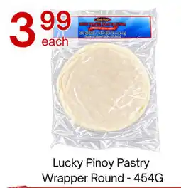 Lucky Supermarket Lucky Pinoy Pastry Wrapper Round offer