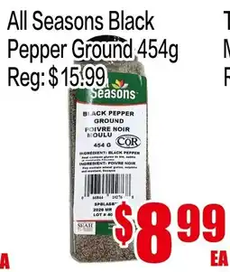 Fusion Supermarket All Seasons Black Pepper Ground offer