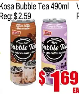 Fusion Supermarket Kosa Bubble Tea offer