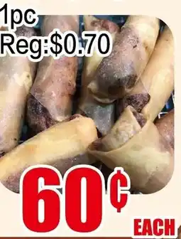 Fusion Supermarket spring rolls offer