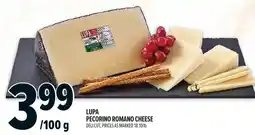 Metro Lupa pecorino romano cheese offer