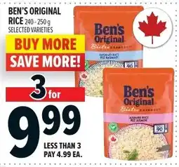 Metro Ben's original rice offer