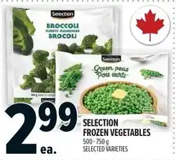 Metro Selection frozen vegetables offer