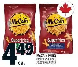 Metro McCain fries superfries offer