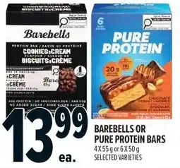 Metro Barebells or Pure Protein bars offer