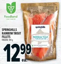 Metro Springhills rainbow trout fillets offer