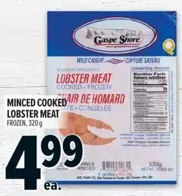 Metro Gaspe Shore minced cooked lobster meat offer