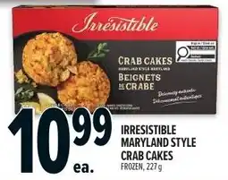 Metro Irresistible maryland style crab cakes offer