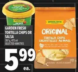 Metro Garden Fresh tortilla chips or salsa offer