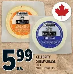 Metro Celebrity sheep cheese offer