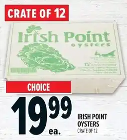 Metro Irish Point oysters offer