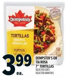 Metro Dempster's tortillas original offer