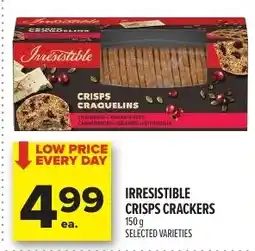 Metro Irresistible crisps crackers offer