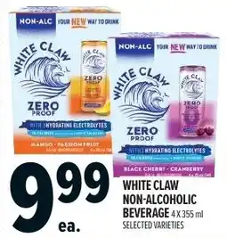 Metro White Claw non-alcoholic beverage offer