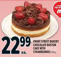 Metro Front Street Bakery chocolate boston cake with strawberries offer