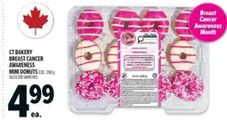 Metro CT Bakery breast cancer awareness mini donuts offer