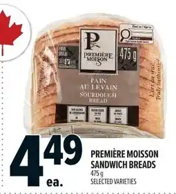 Metro Première Moisson sandwich breads offer