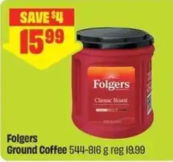 FreshCo Folgers Ground Coffee offer
