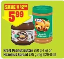 FreshCo Kraft Peanut Butter or Hazelnut Spread offer