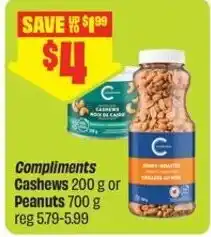 FreshCo Compliments Cashews or Peanuts offer