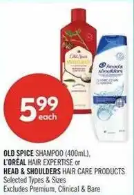 Shoppers Drug Mart Old Spice shampoo offer