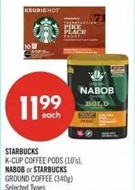 Shoppers Drug Mart Starbucks k-cup coffee pods offer