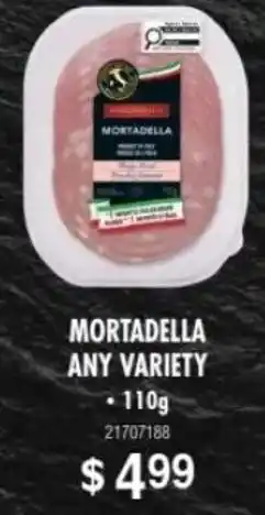Fortinos Mortadella any variety offer