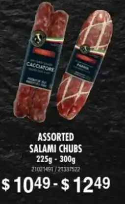 Fortinos Assorted salami chubs offer